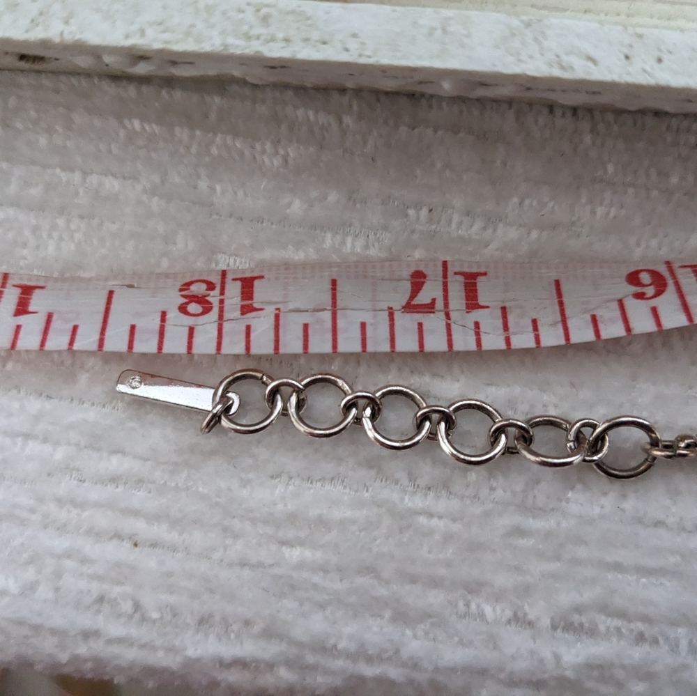 Nine West Silver Disc  Pendant 18" Necklace - Picture 6 of 7